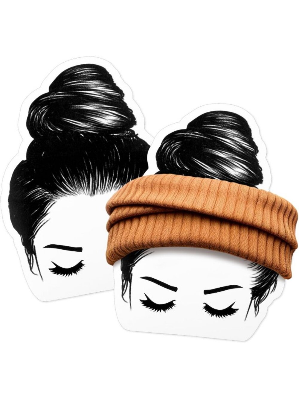 100 Pcs Headband Display Cards & Clips - Hair Tie Organizer for Scrunchies